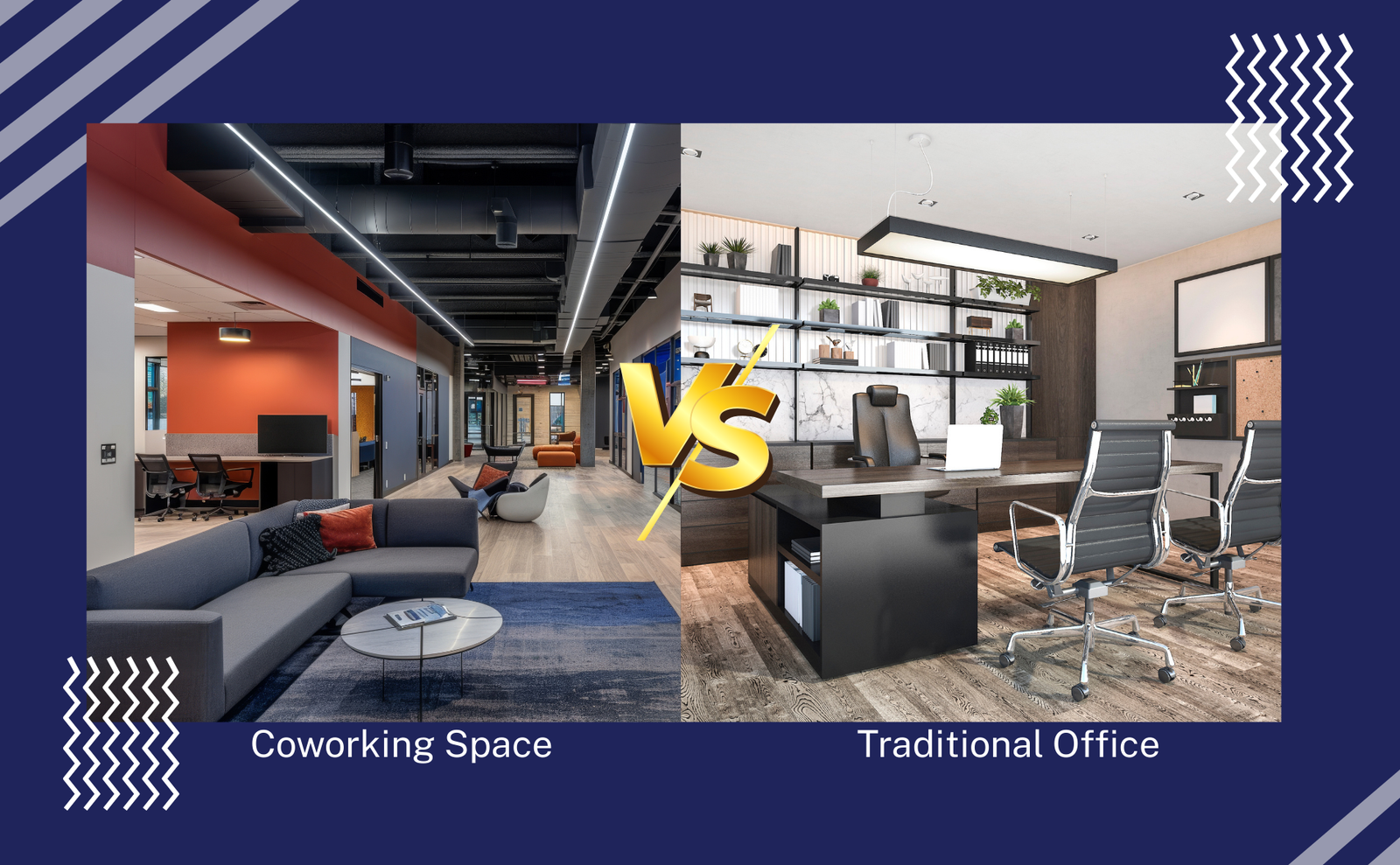 Coworking space vs Traditional office