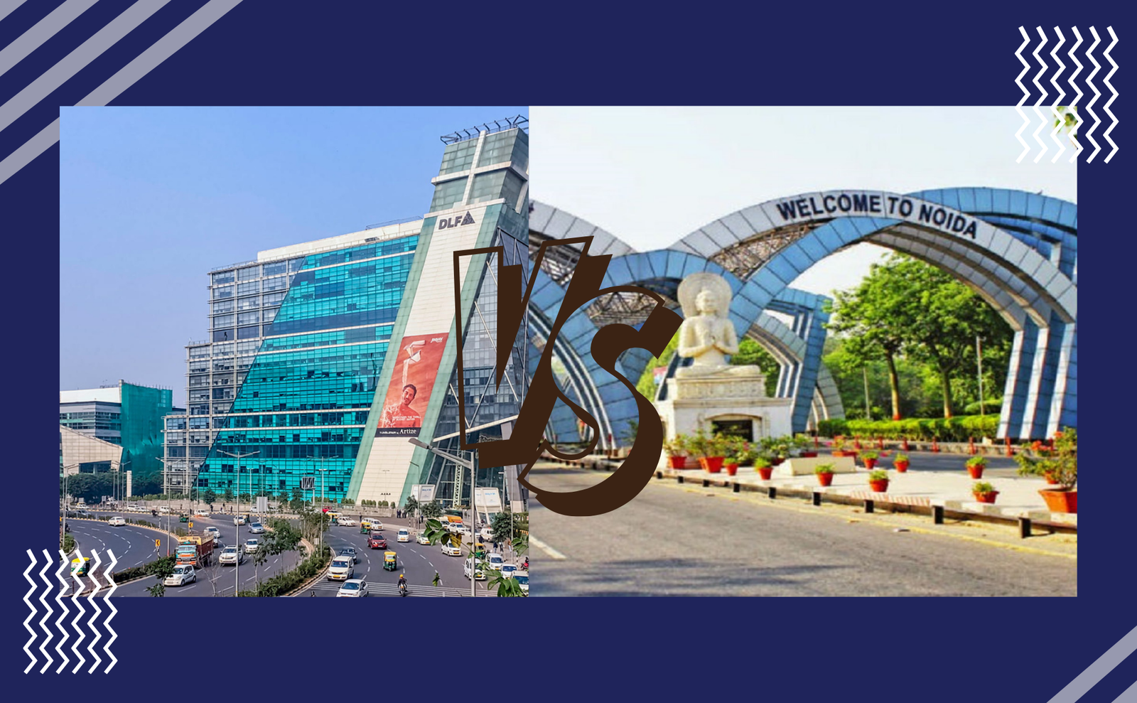 Gurgaon vs Noida